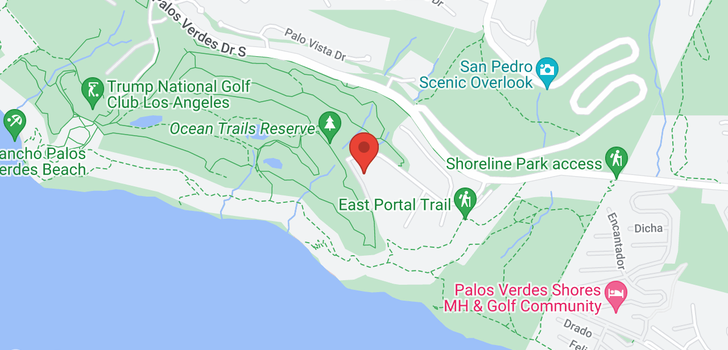 map of 3200 La Rotonda Rancho Palos Verdes, CA 90275